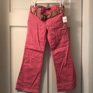 GAP Kids, new w/ tags, pink boot cut pants, size 5